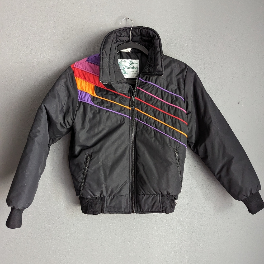 Vintage Green Mountain winter ski jacket. Women's Jacket. Size small. Ski jacket